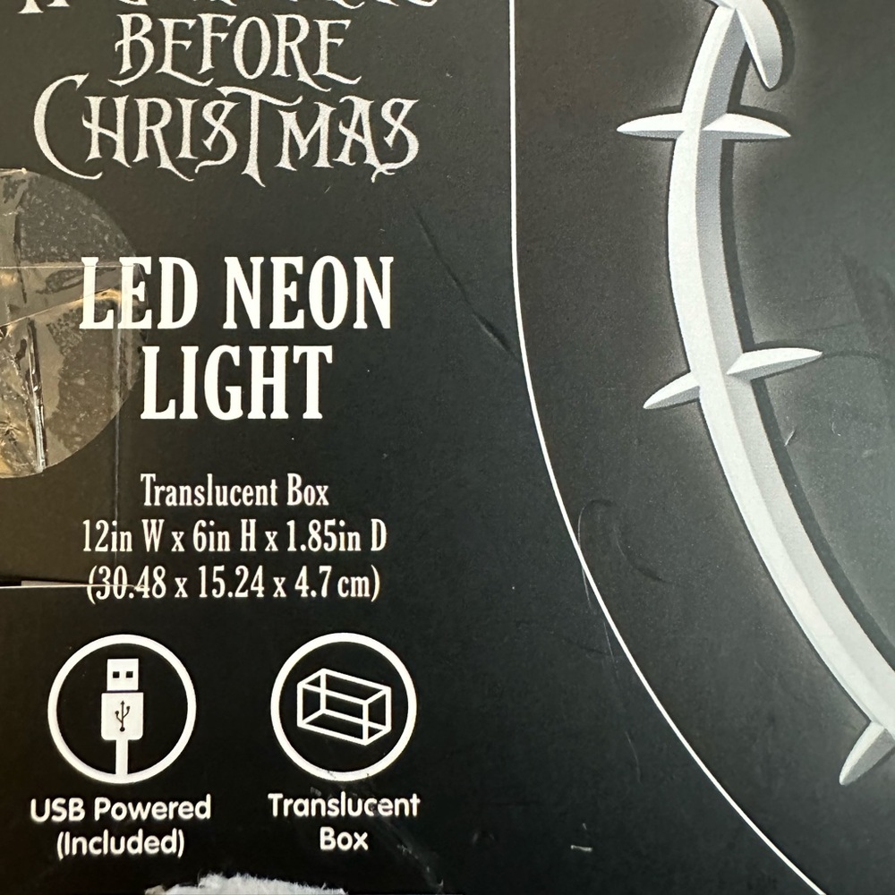 🆕Bundle of Nightmare Before Christmas LED Neon Light & Mirror Light - Picture 13 of 13